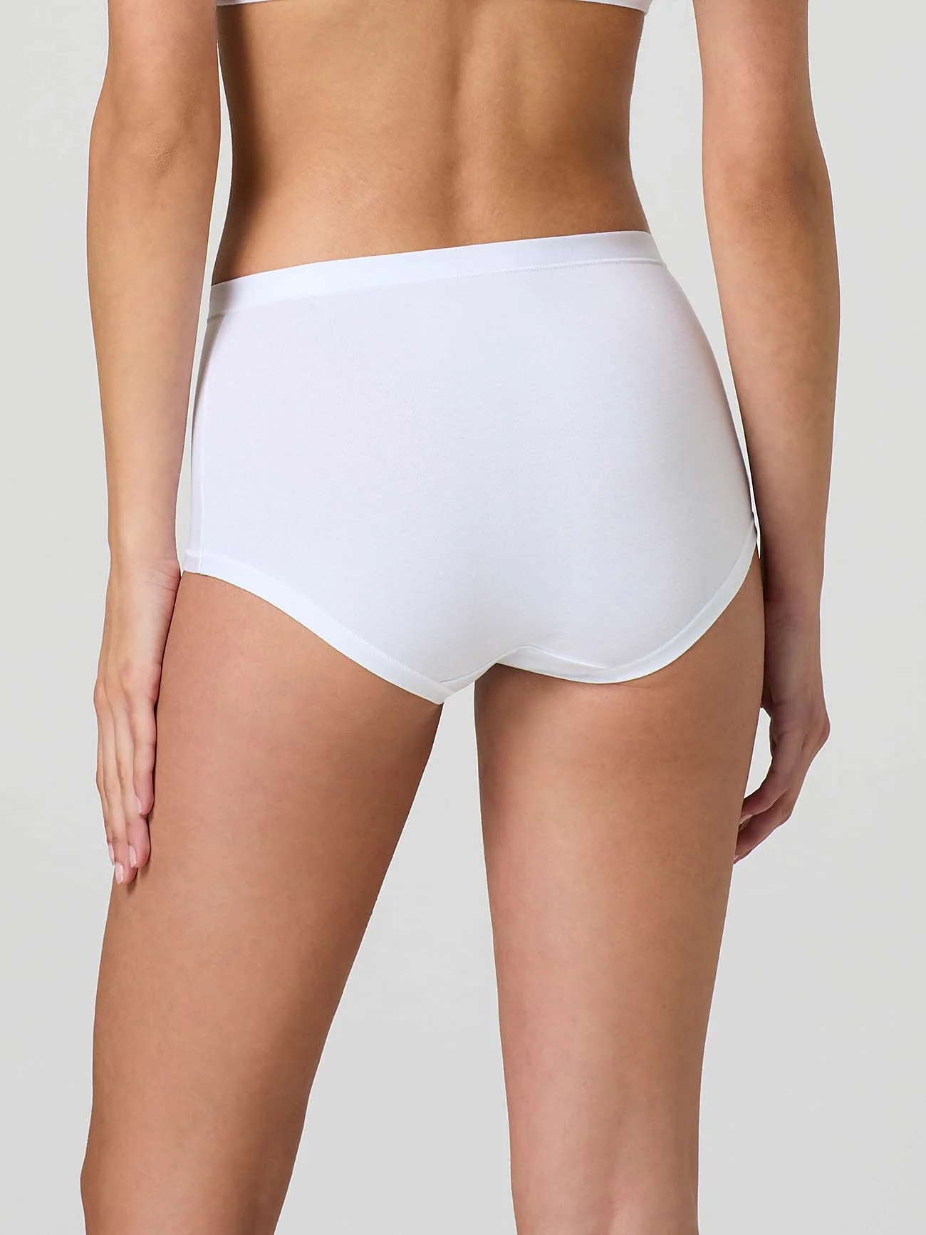 Culotte in cotone modal con fascia e inserti in pizzo - Image 3