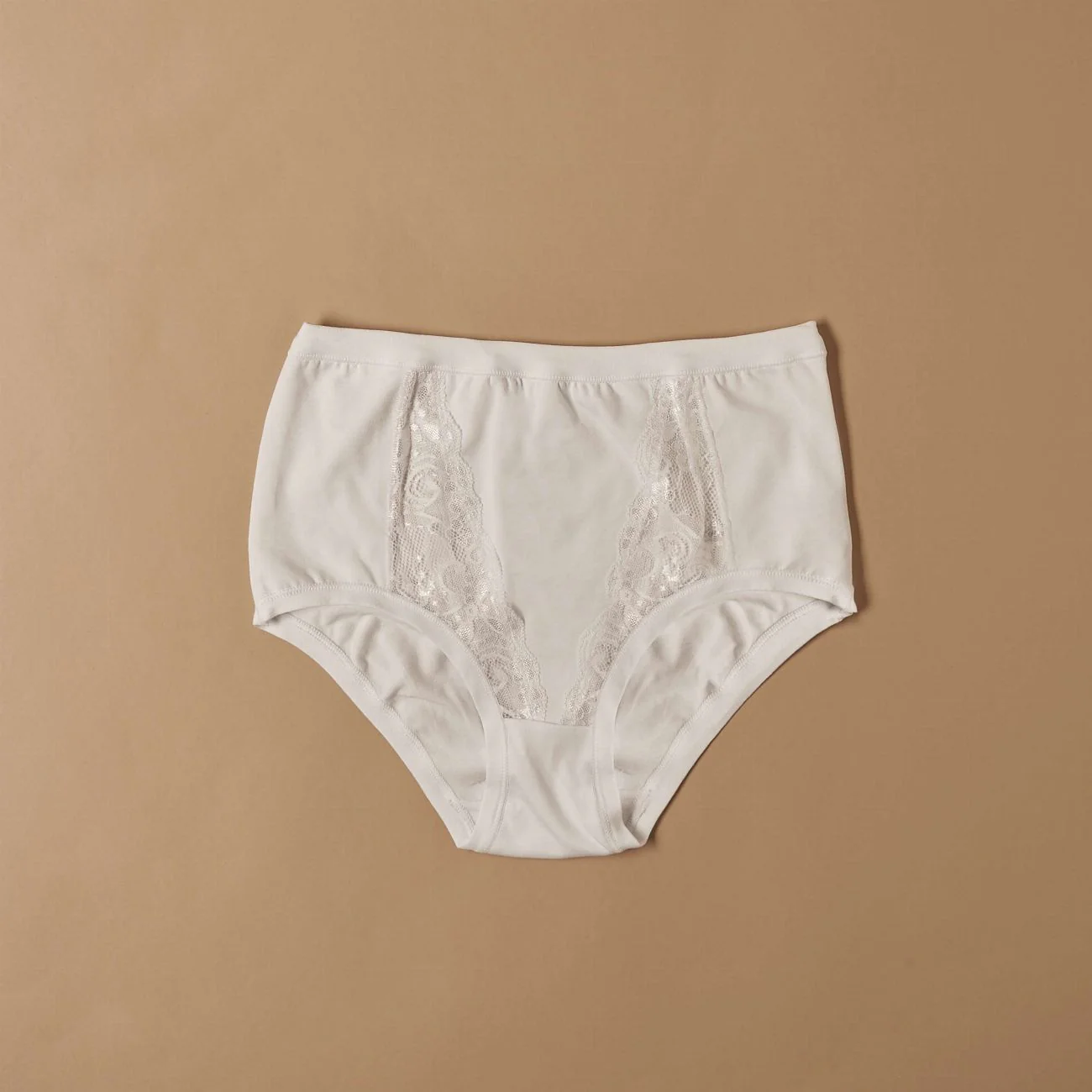 Culotte in cotone modal con fascia e inserti in pizzo - Image 4
