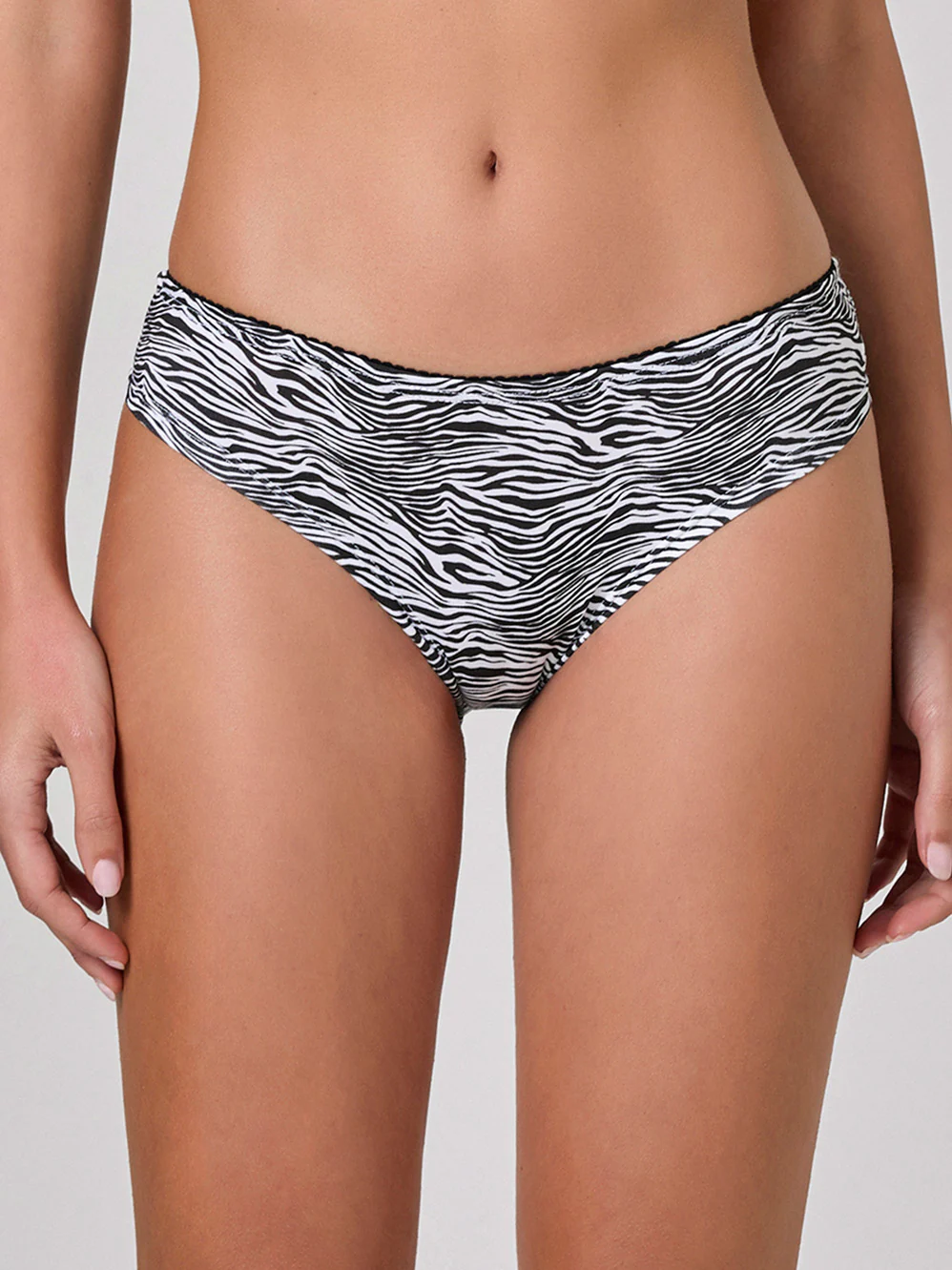Slip fantasia zebrata con pizzo serie Attimo - Image 4