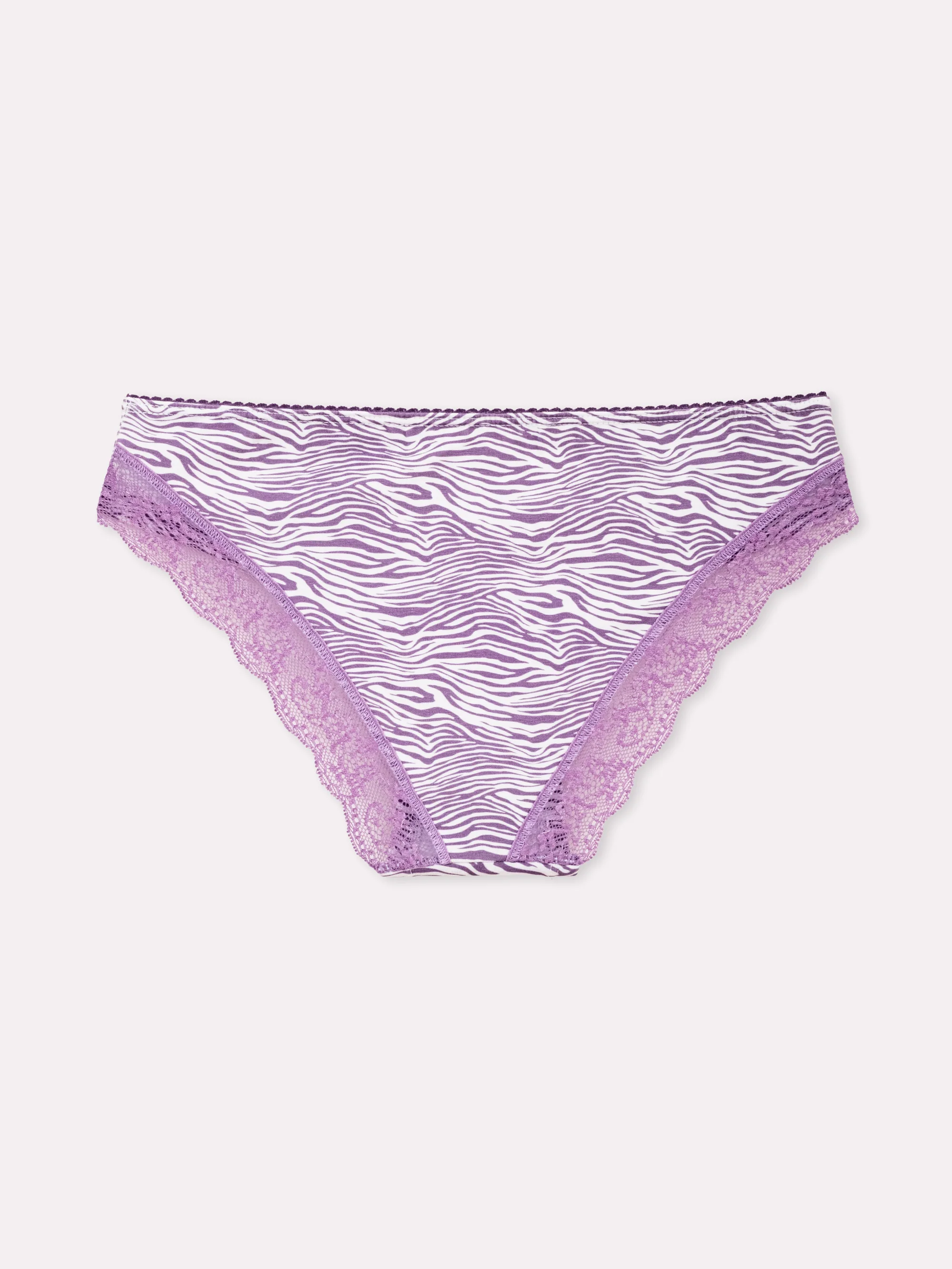 Slip fantasia zebrata con pizzo serie Attimo - Image 8
