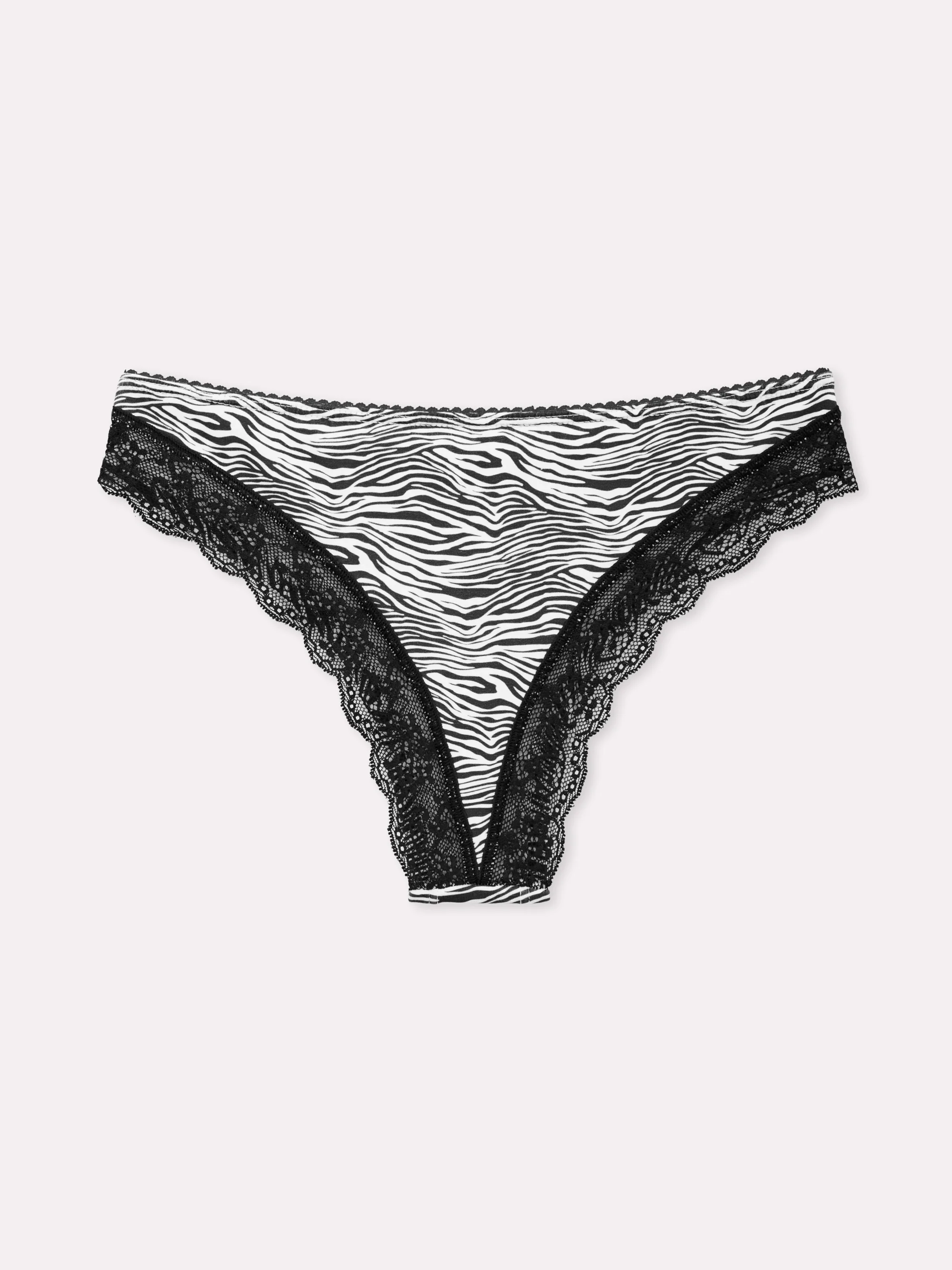 Brasiliana fantasia zebrata con pizzo serie Attimo - Image 3