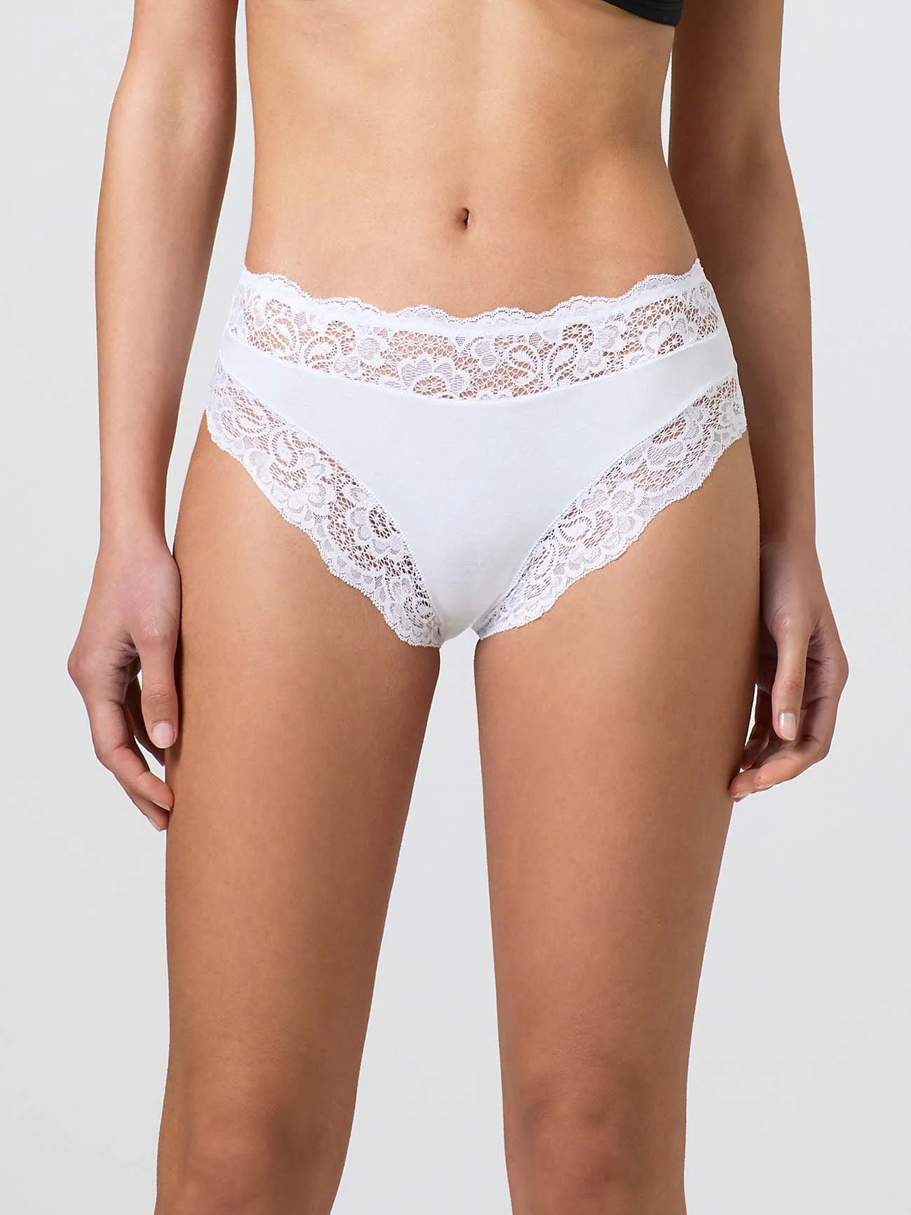 Slip in cotone modal e pizzo - Image 7