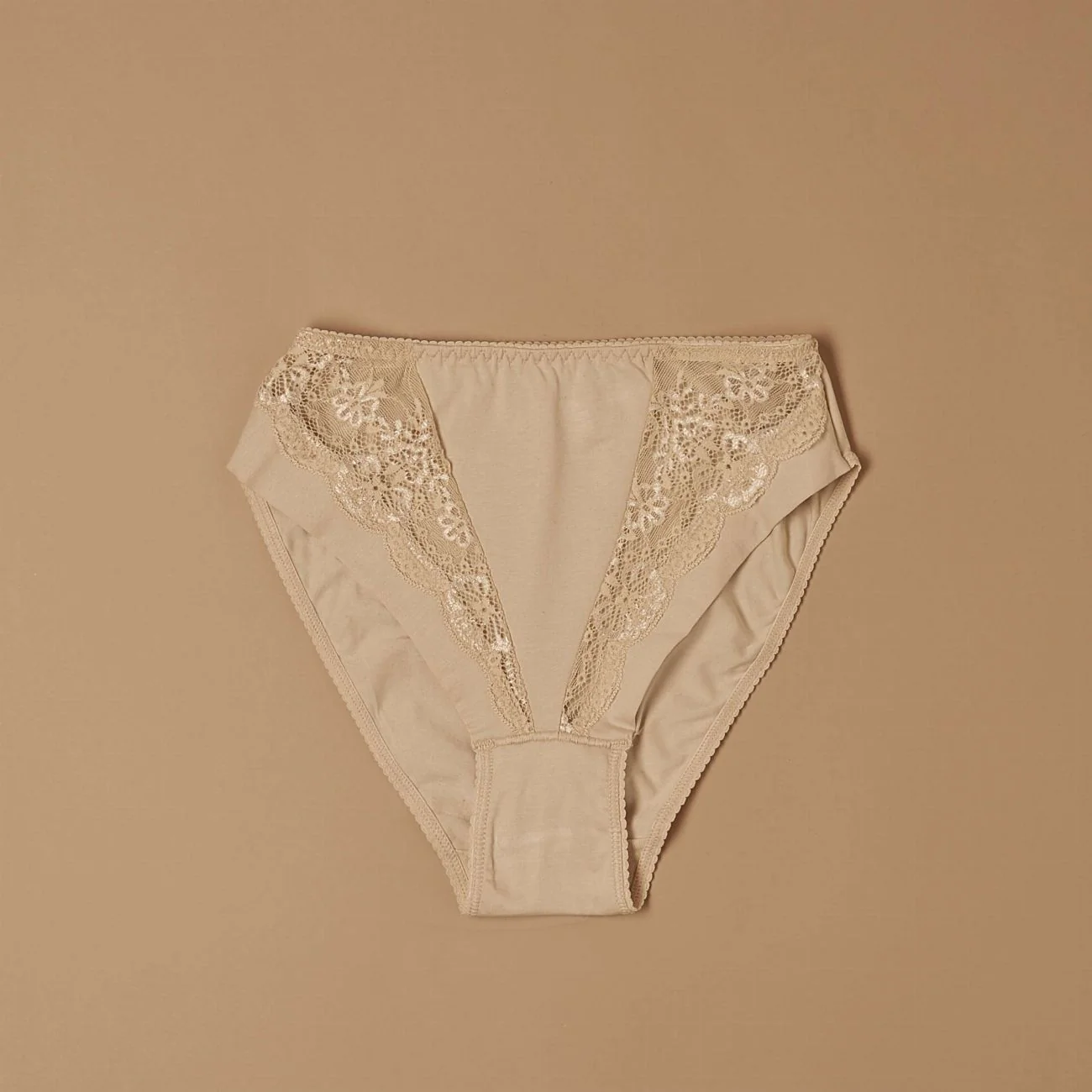 Slip in cotone modal e inserti in pizzo - Image 4
