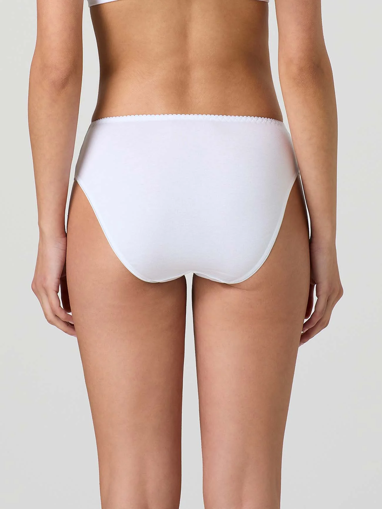 Slip in cotone modal e inserti in pizzo - Image 8