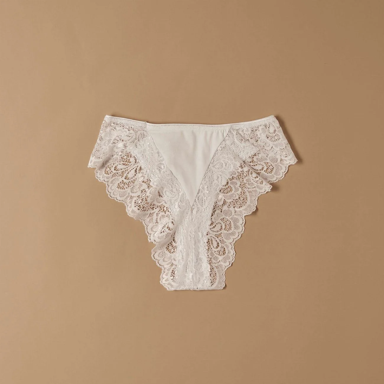 Slip in cotone modal e pizzo sul retro - Image 12