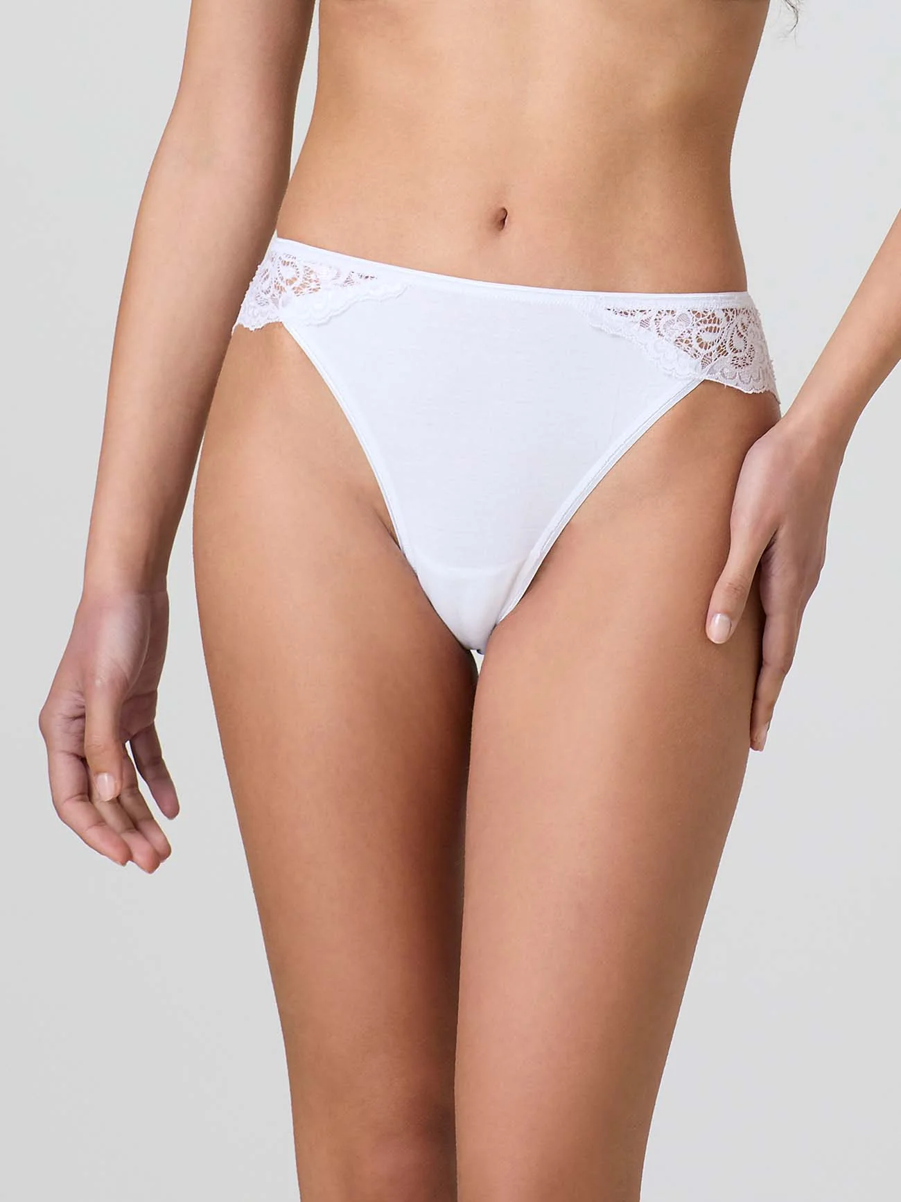 Slip in cotone modal e pizzo sul retro - Image 8