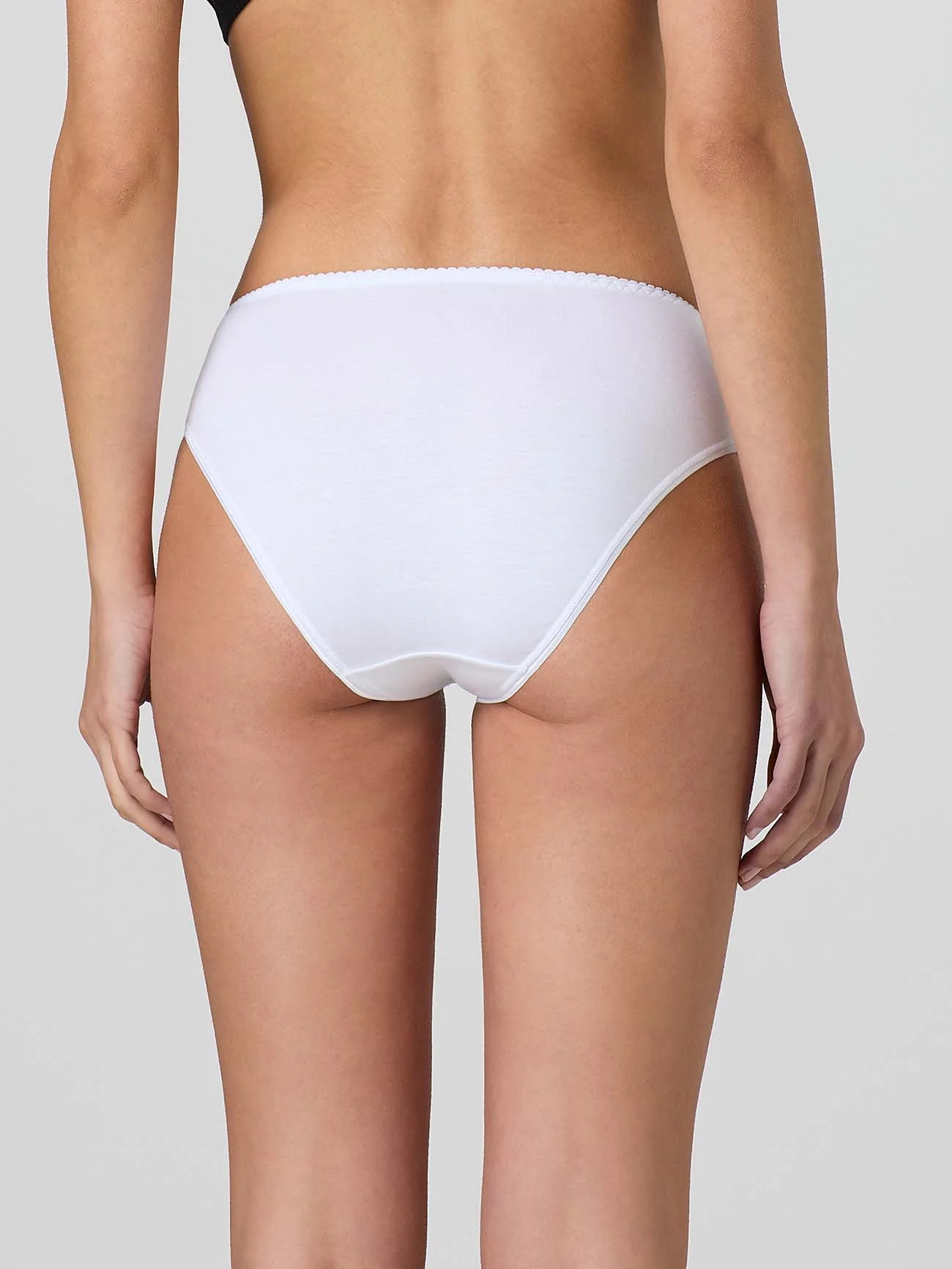 Slip in cotone modal con pizzo frontale - Image 3