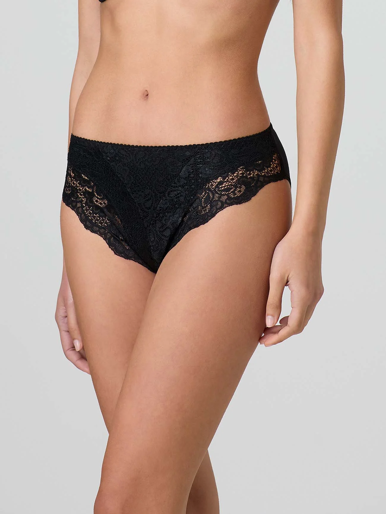 Slip in cotone modal con pizzo frontale - Image 7