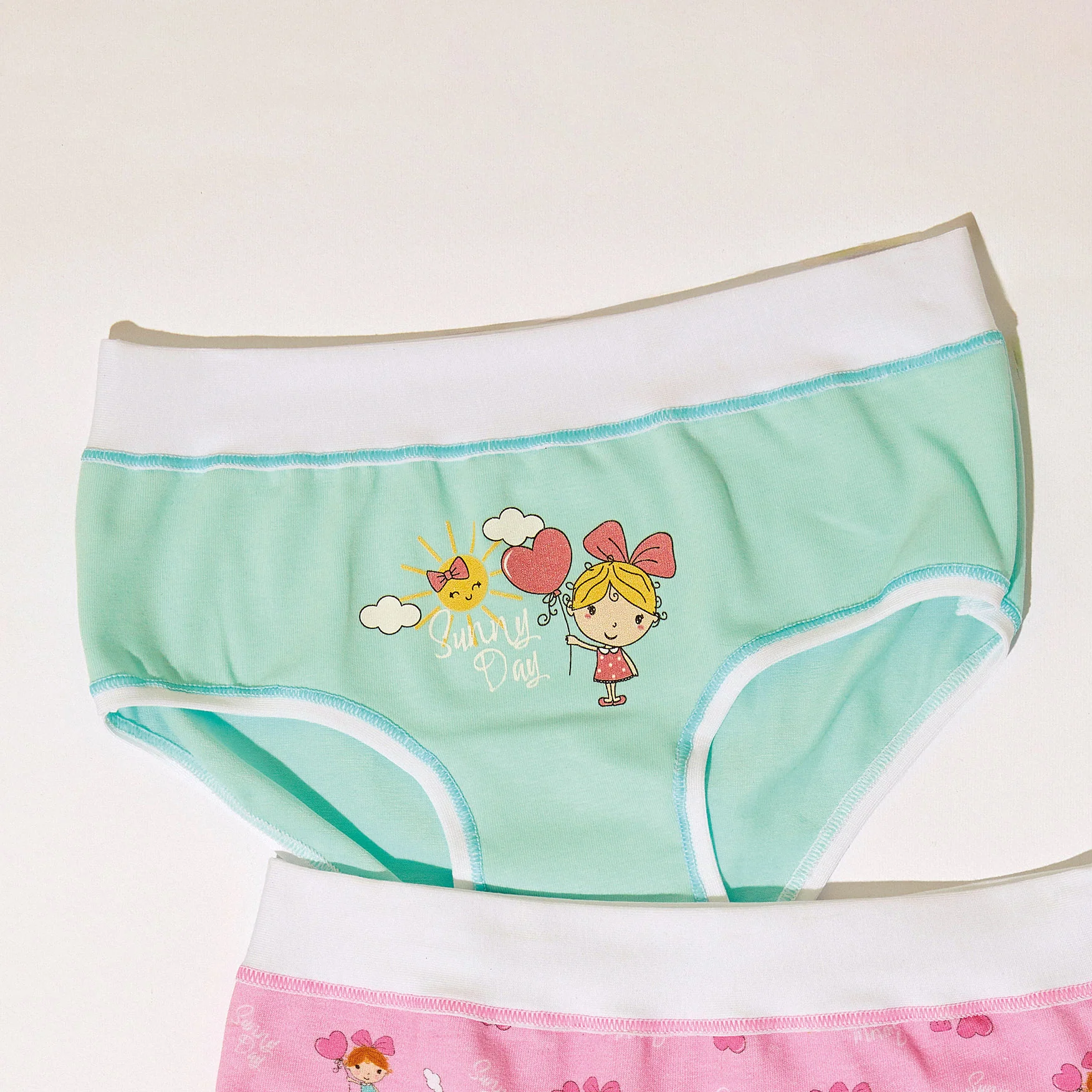 Slip bambina fantasia bambolina con fascia alta - Image 3
