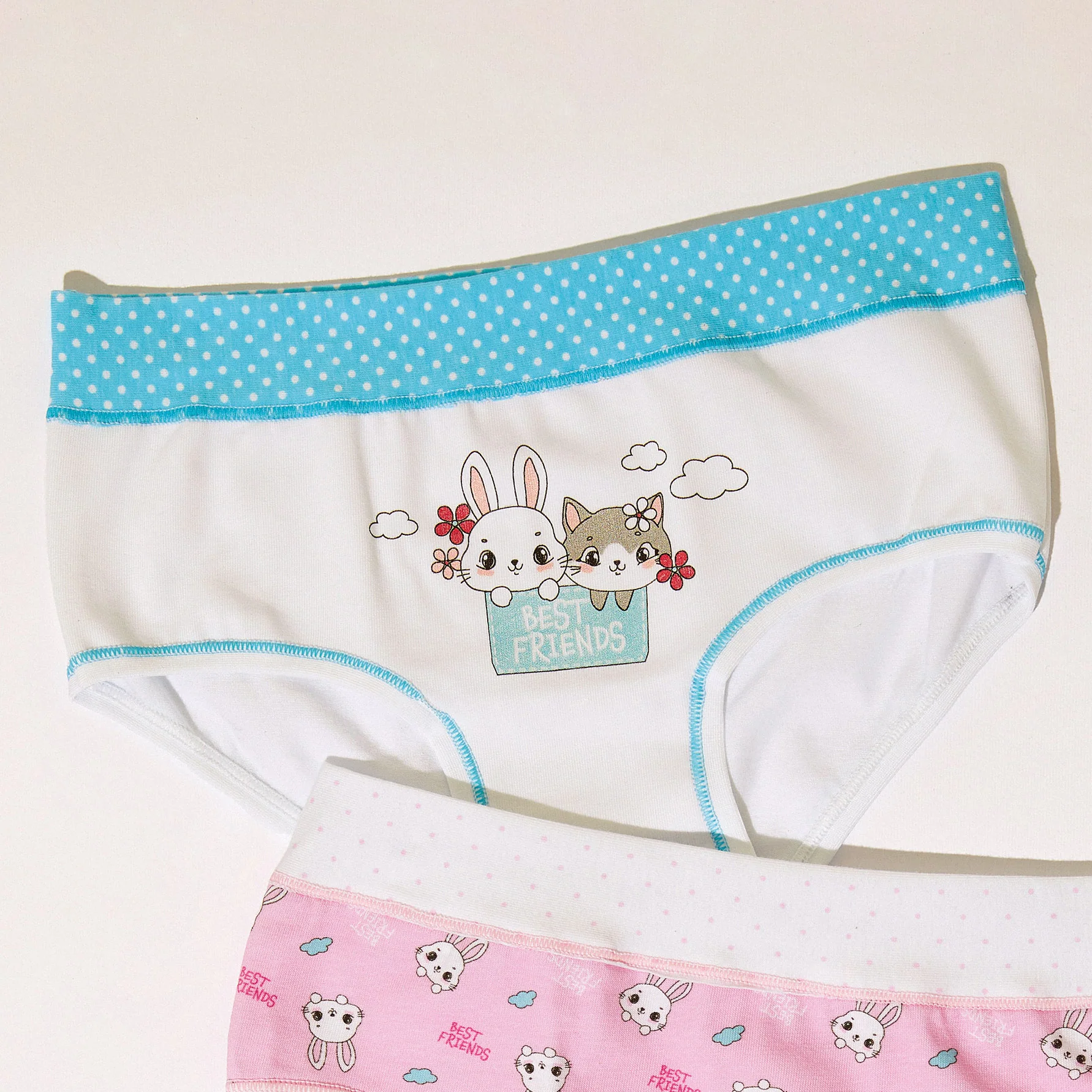 Slip bambina fantasia animaletti con fascia alta - Image 3