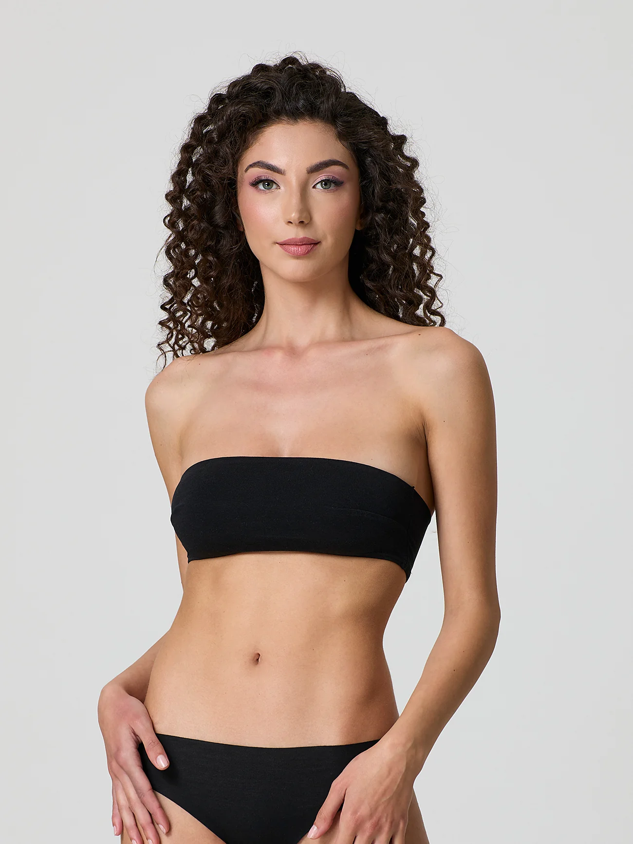 Reggiseno top a fascia in cotone modal - Image 5
