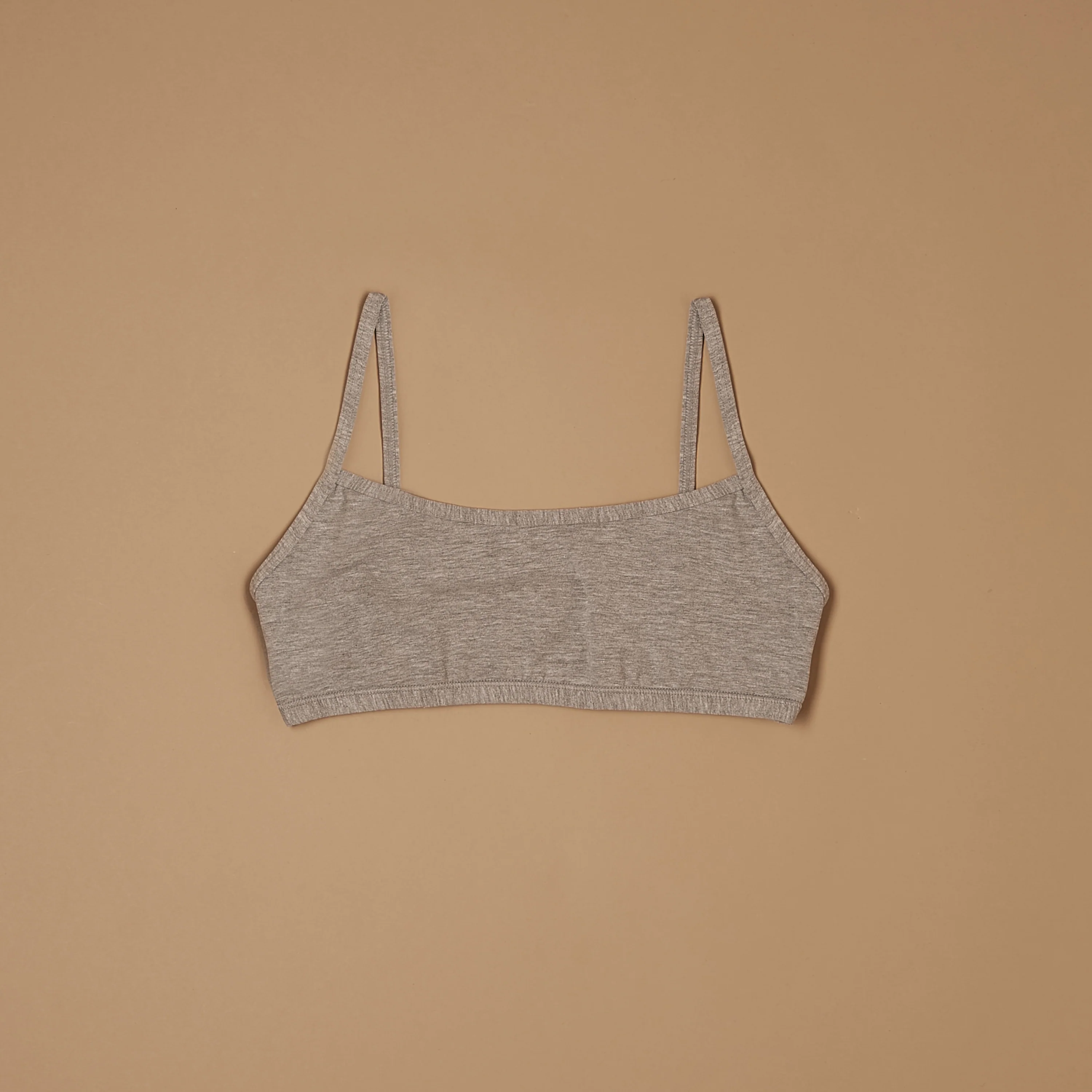 Top brassiere con spalline in cotone modal - Image 15