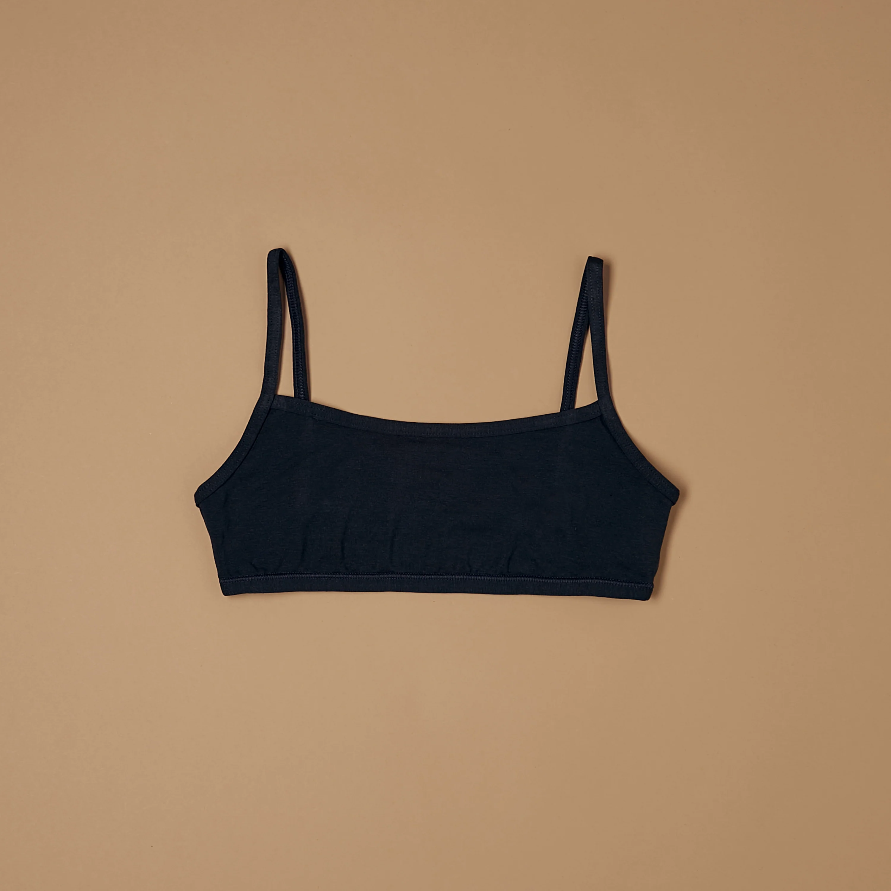 Top brassiere con spalline in cotone modal - Image 19