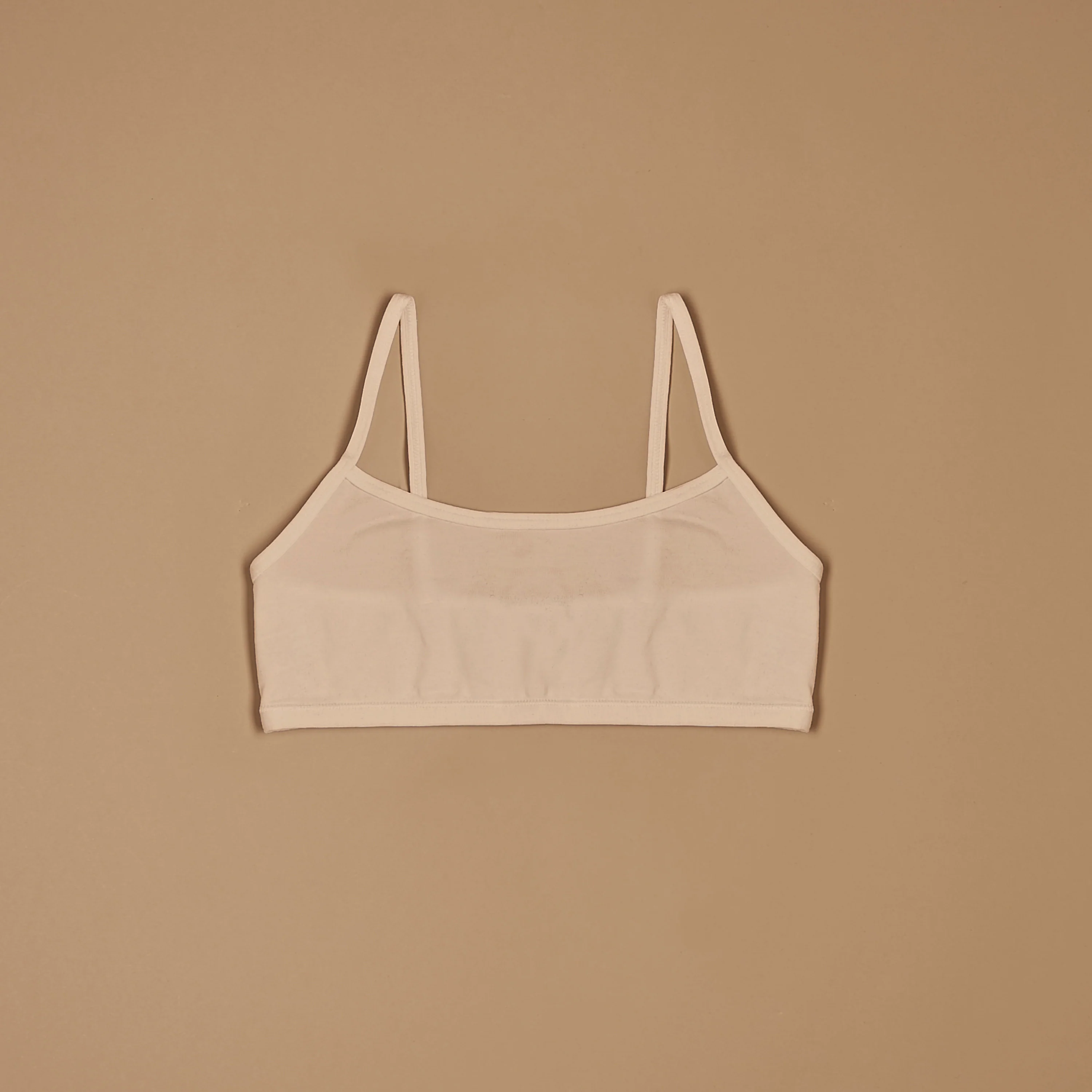 Top brassiere con spalline in cotone modal - Image 3